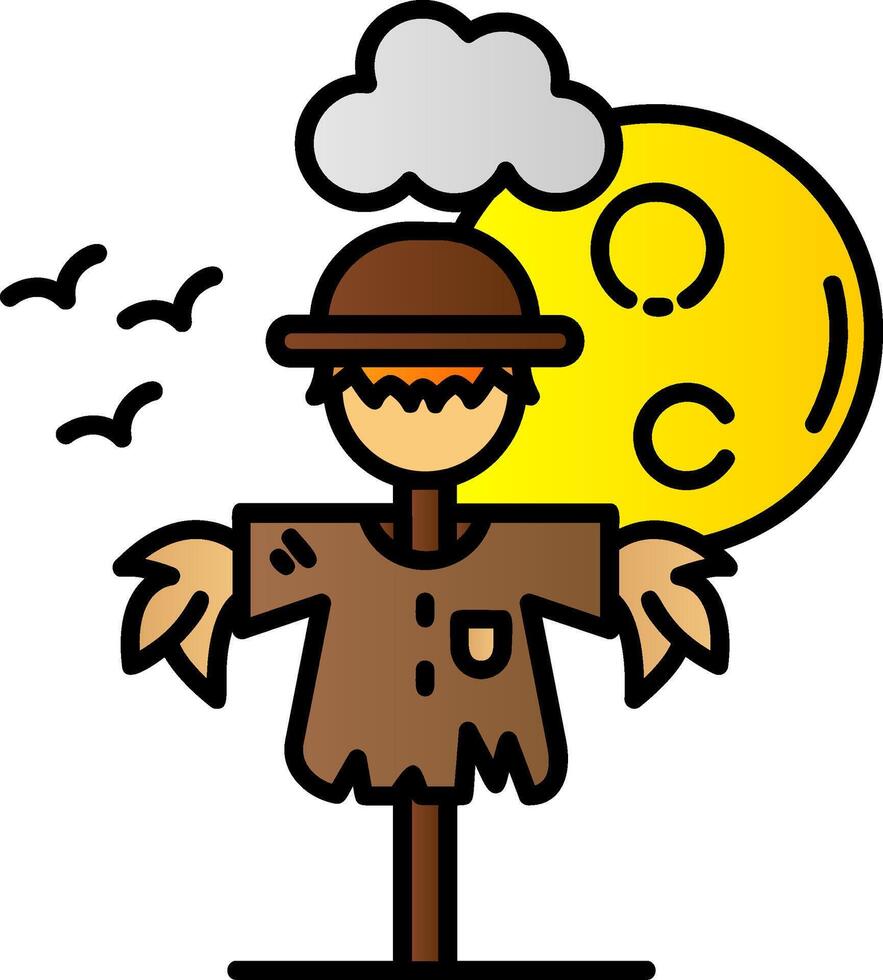 Screcrow Filled Gradient Icon vector
