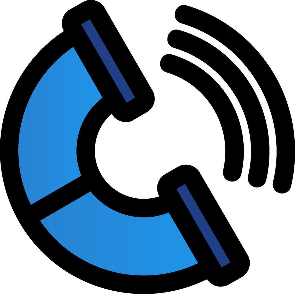 Phone Filled Gradient Icon vector
