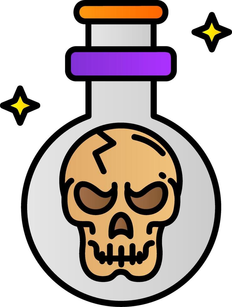 Potion Filled Gradient Icon vector