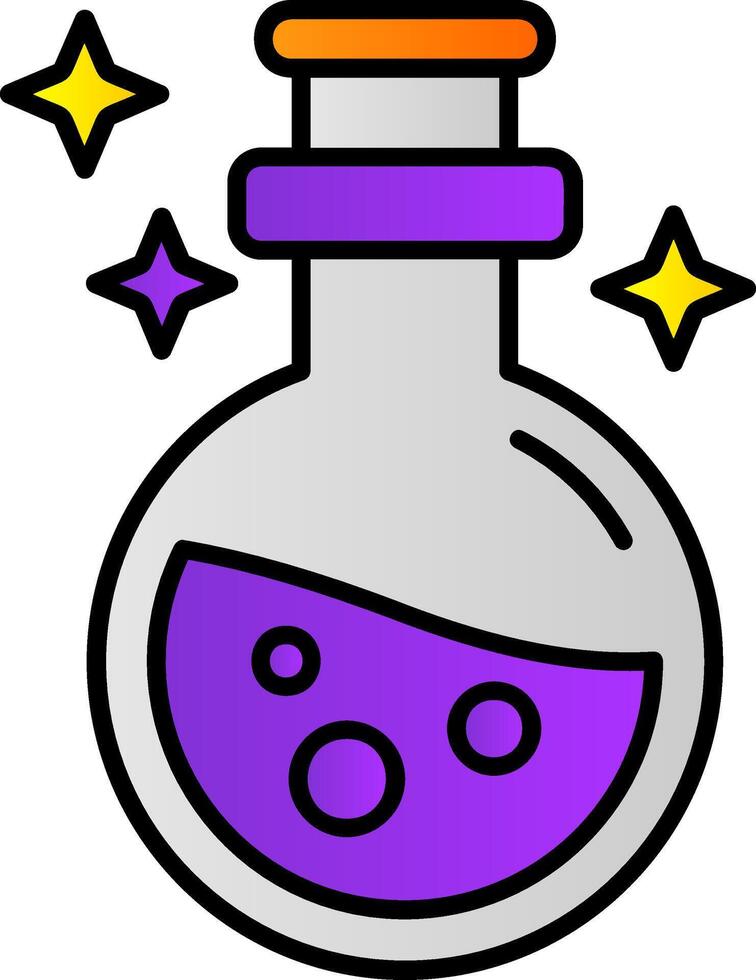 Potion Filled Gradient Icon vector