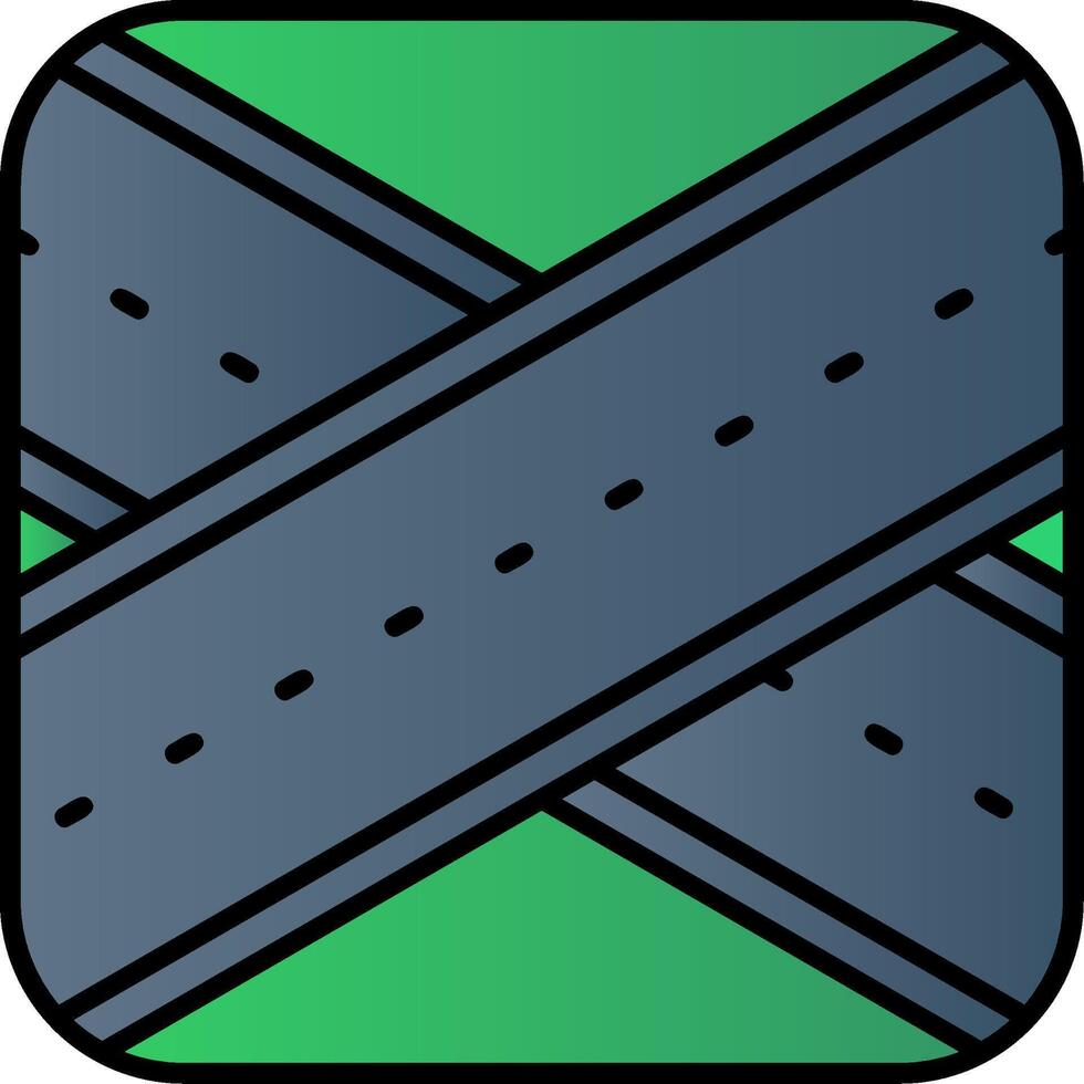 Overpass Filled Gradient Icon vector