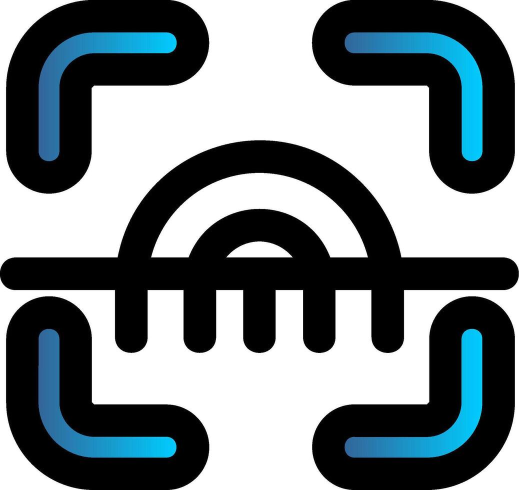 Scanner Filled Gradient Icon vector