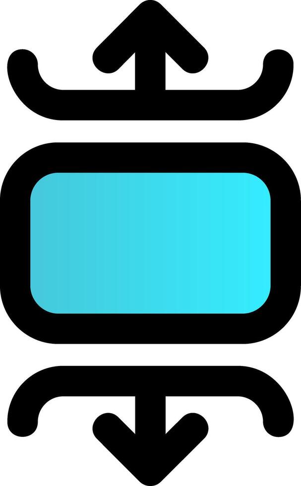Carousel vertical Filled Gradient Icon vector