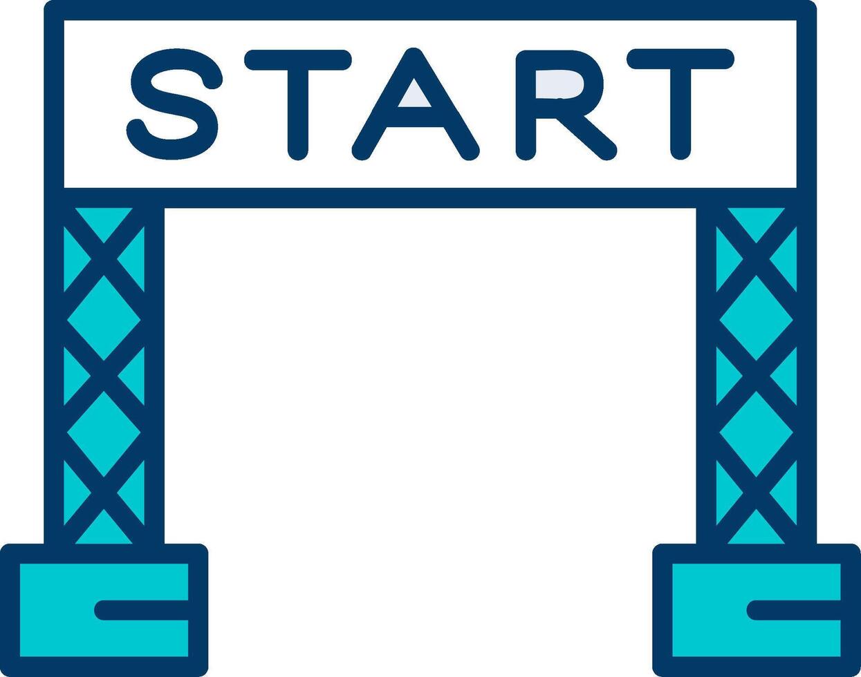 Start Line Vector Icon