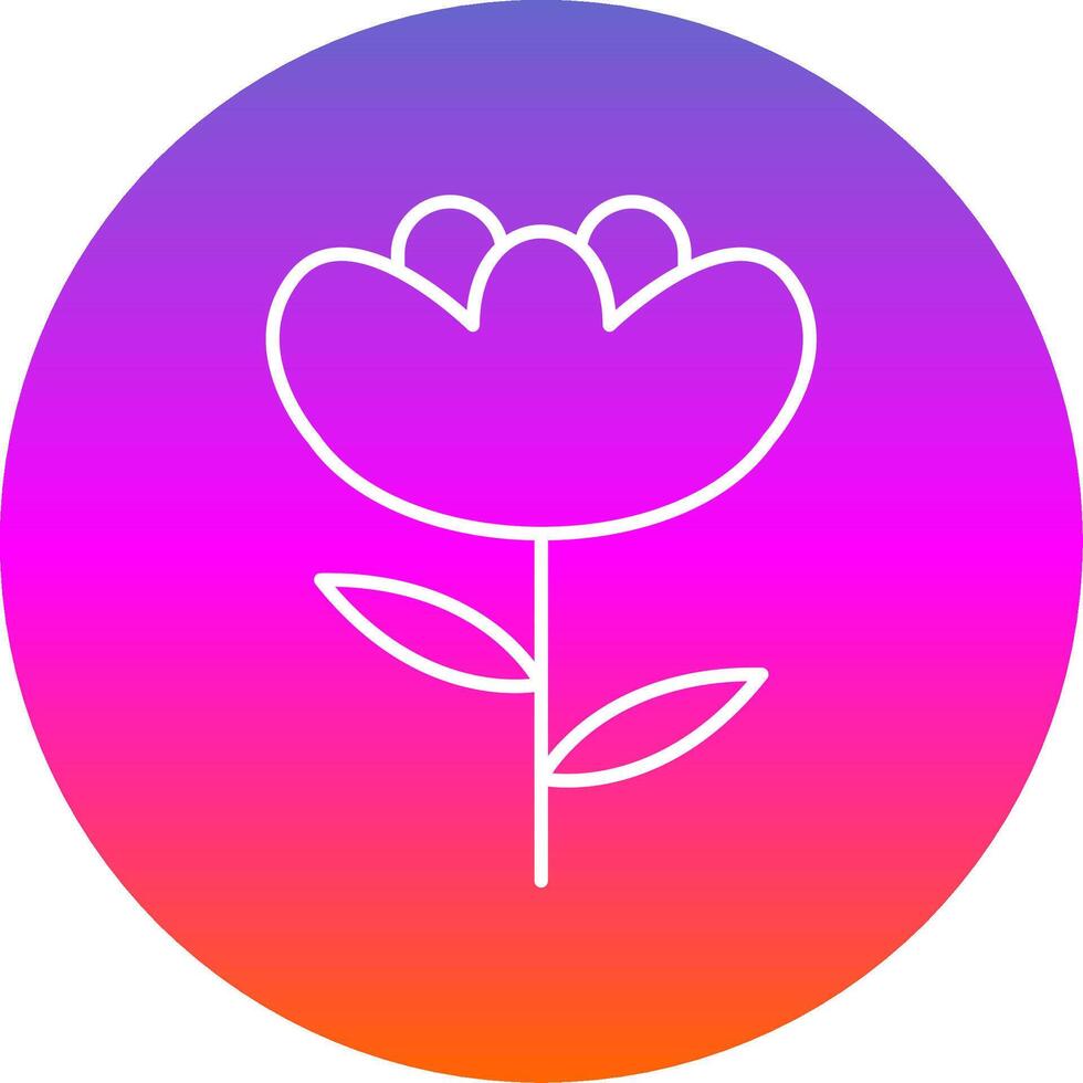 Iris Line Gradient Circle Icon vector