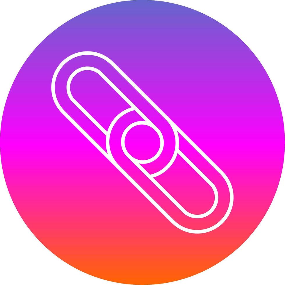 Backlink Line Gradient Circle Icon vector