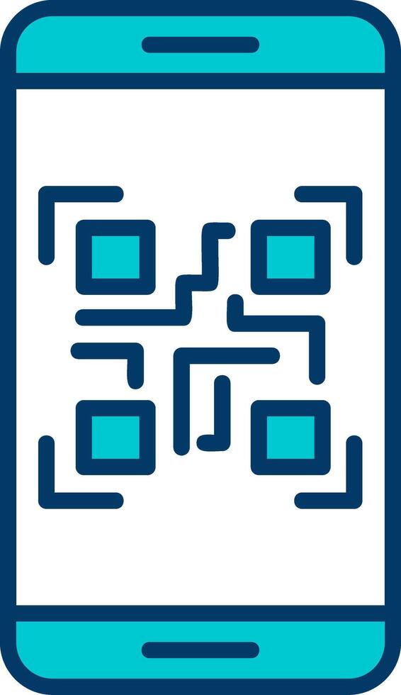 Smartphone Qr Code Vector Icon