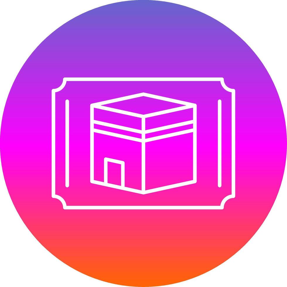 Decoration Line Gradient Circle Icon vector