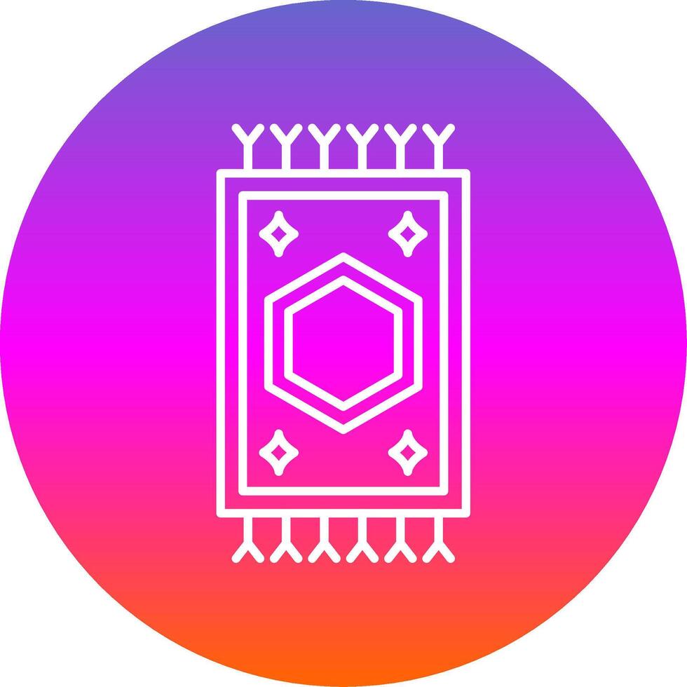 Carpet Line Gradient Circle Icon vector