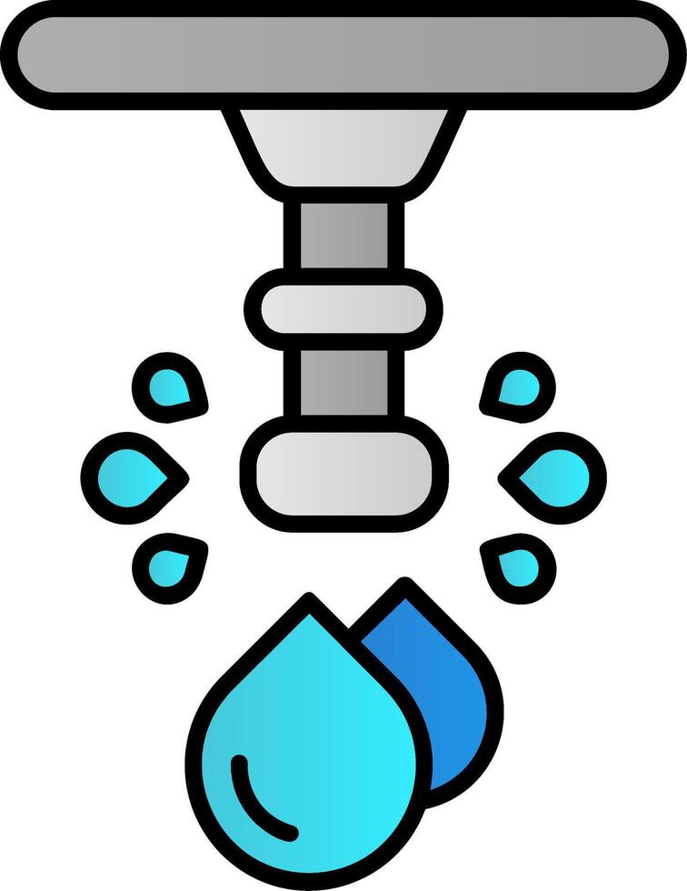 Water Filled Gradient Icon vector