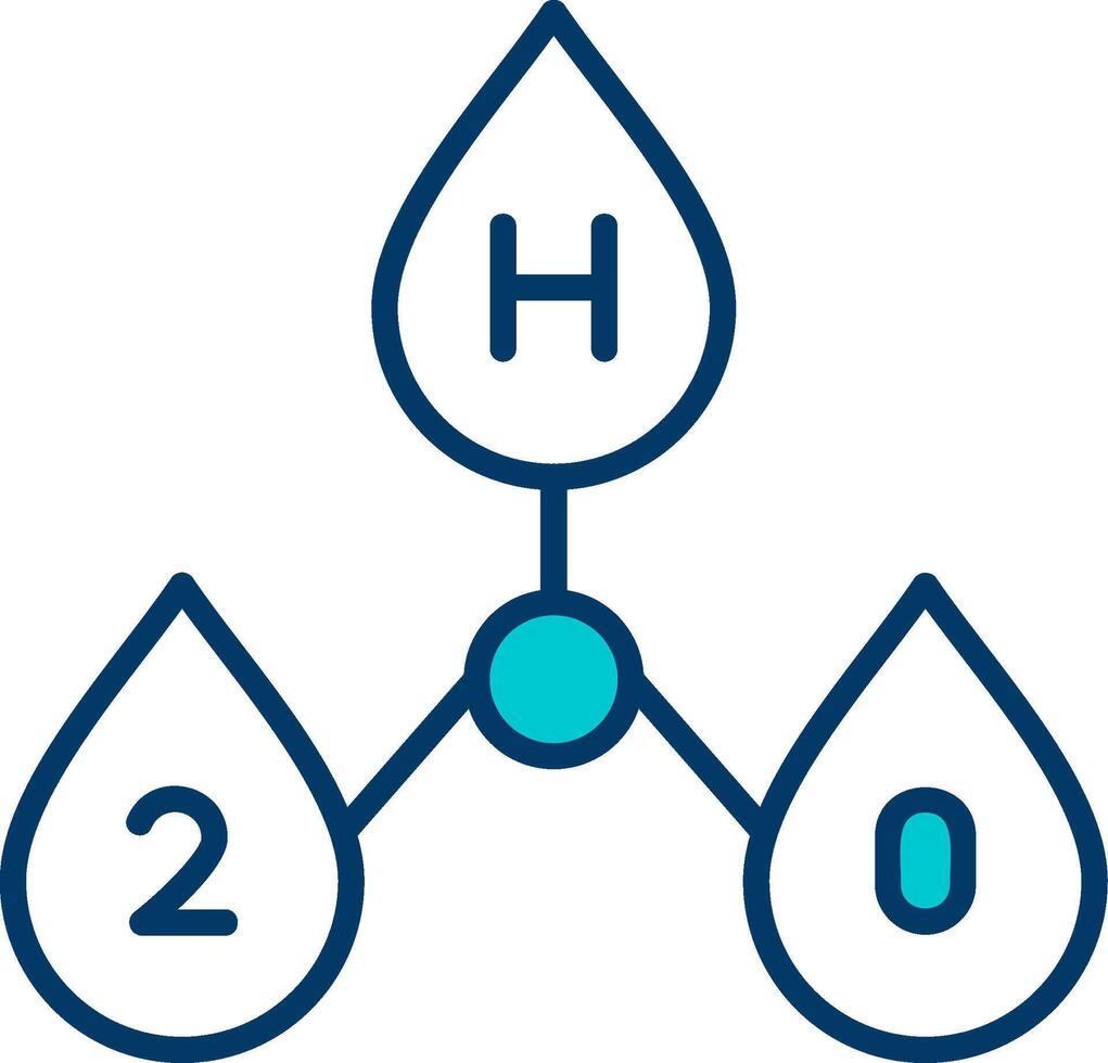 H2o Vector Icon