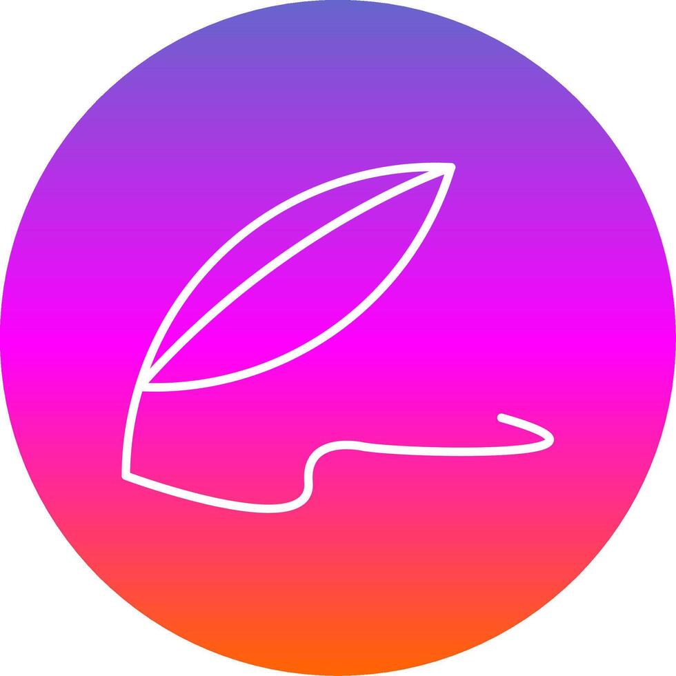 Quill Line Gradient Circle Icon vector