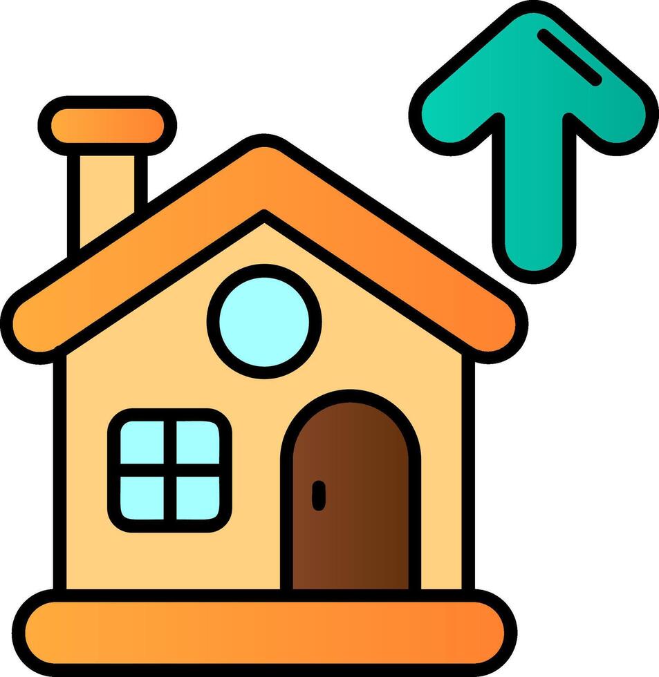 Property Filled Gradient Icon vector