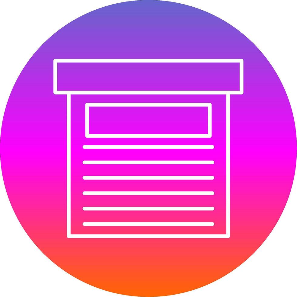 Storage Box Line Gradient Circle Icon vector