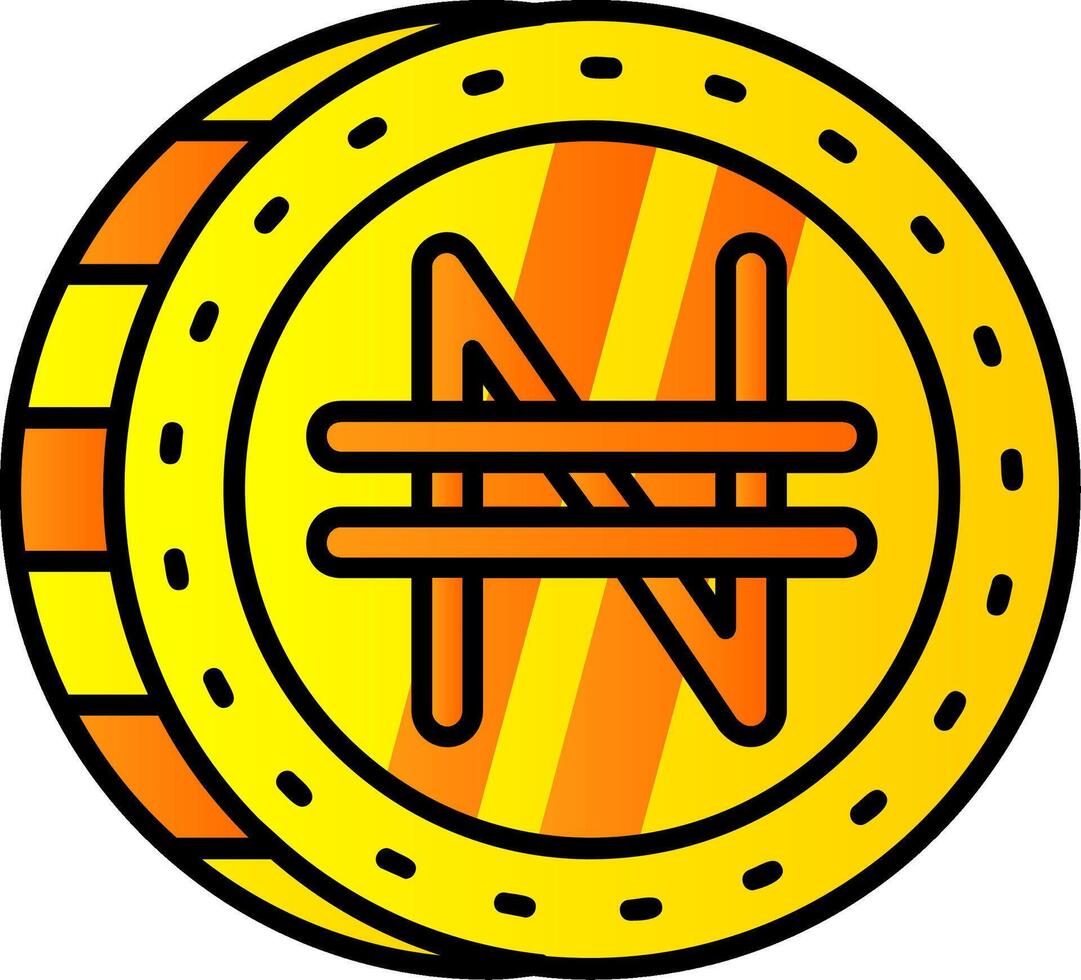 Namecoin Filled Gradient Icon vector