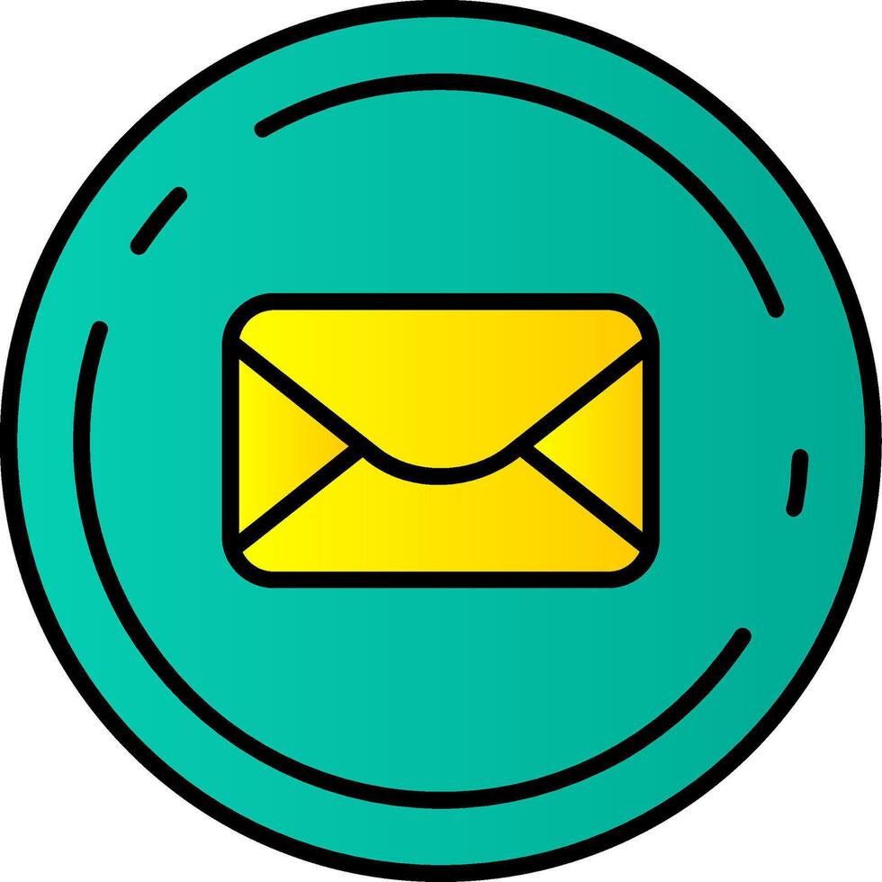 Email Filled Gradient Icon vector