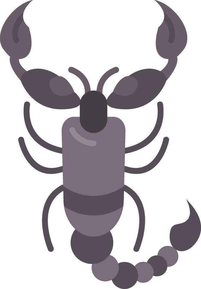 Scorpion Flat Gradient Icon vector