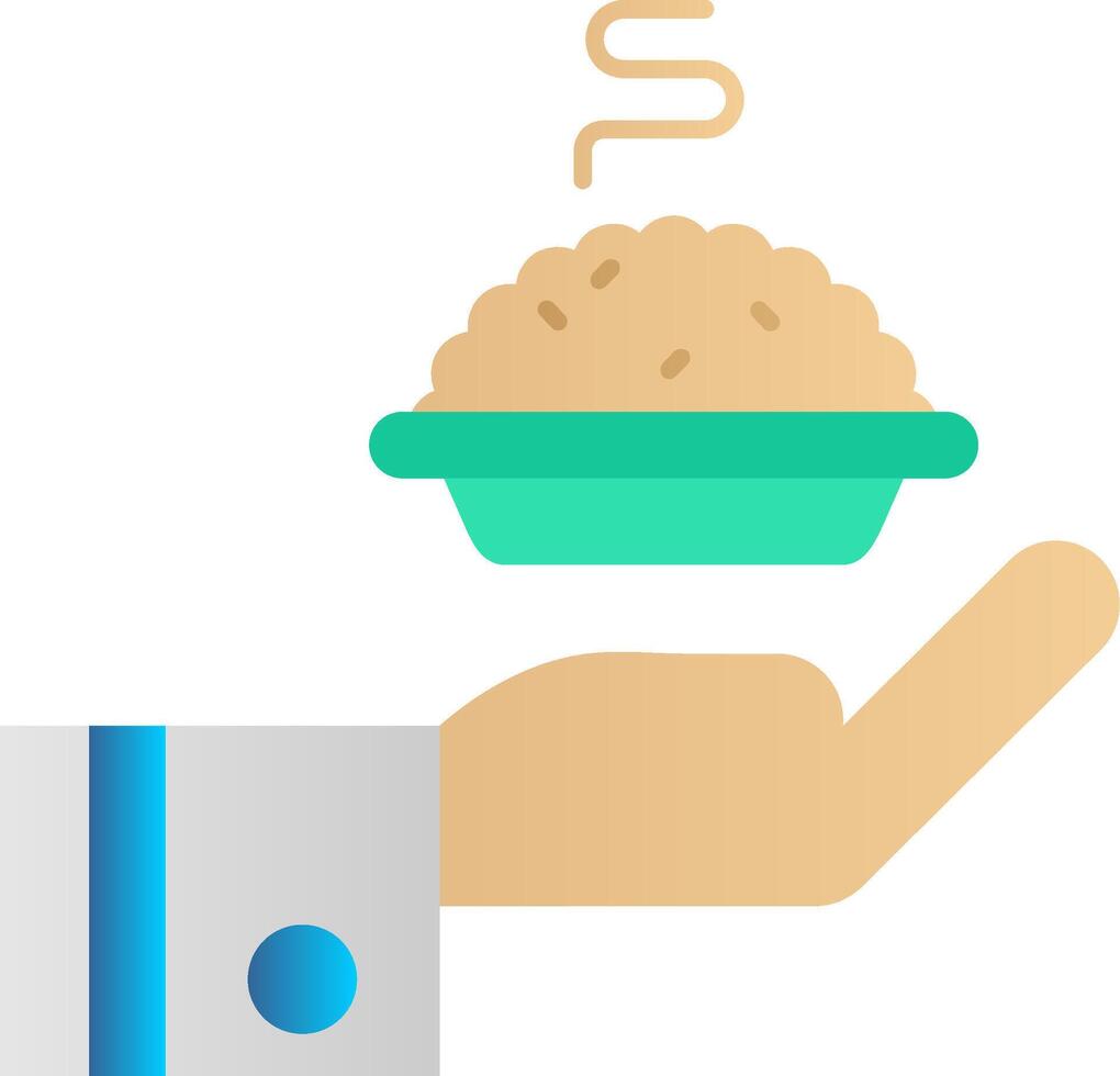 Give Flat Gradient Icon vector