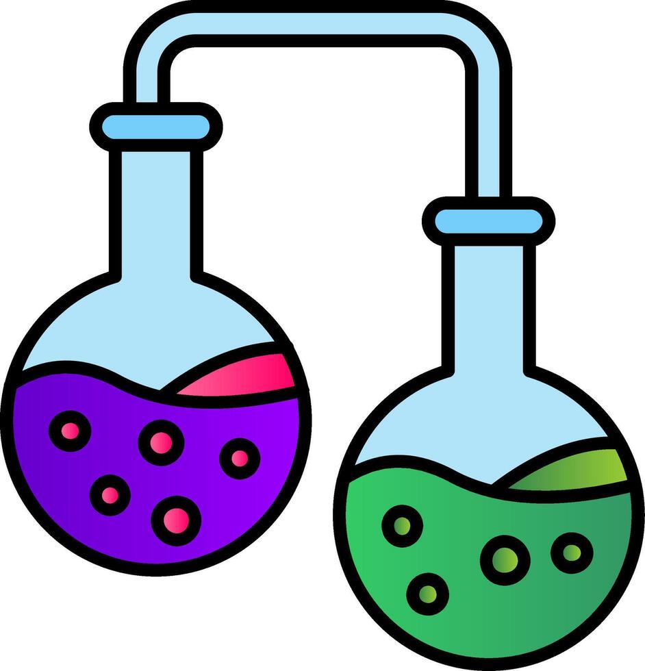 Experiment Filled Gradient Icon vector