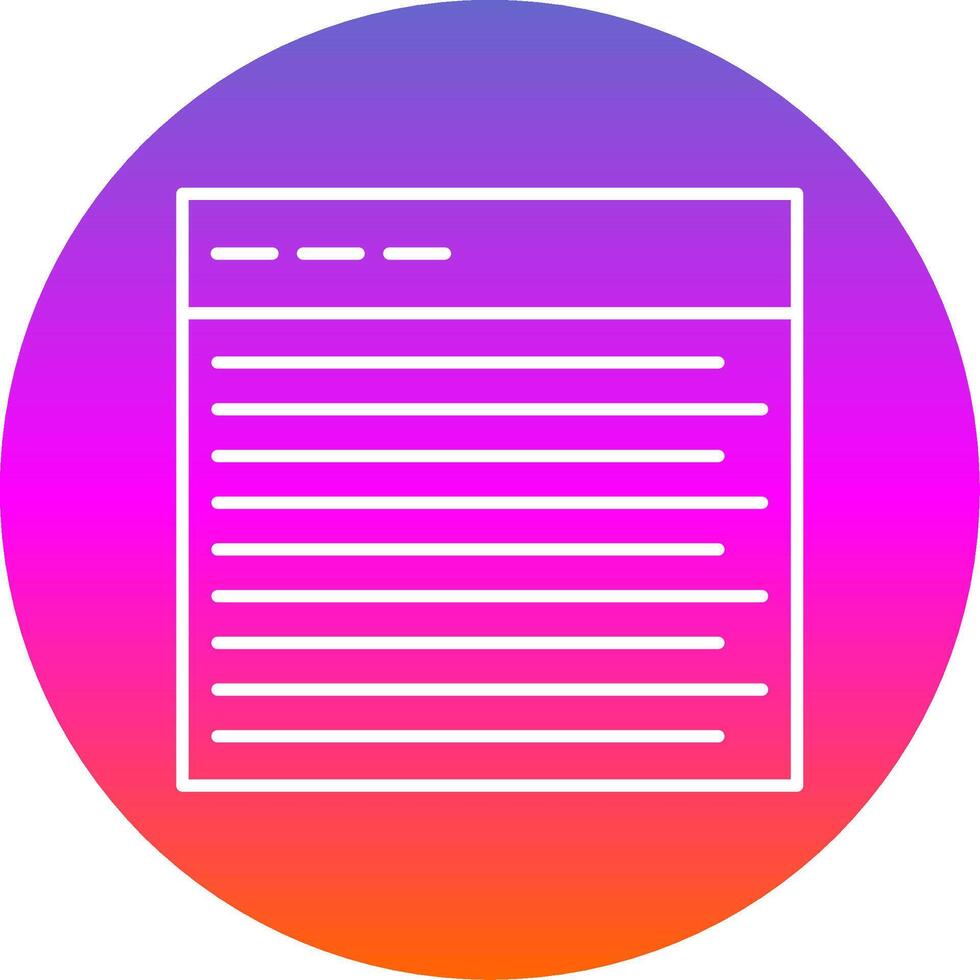 Web Line Gradient Circle Icon vector