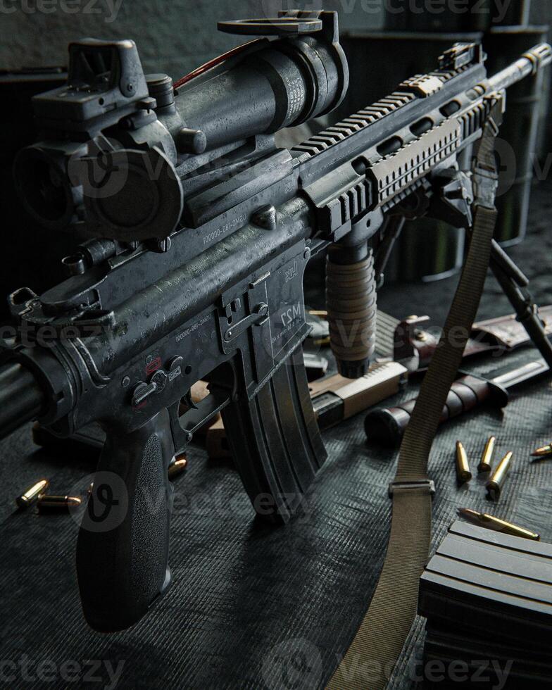 3d arma nombre 3m27 infantería automático rifle foto