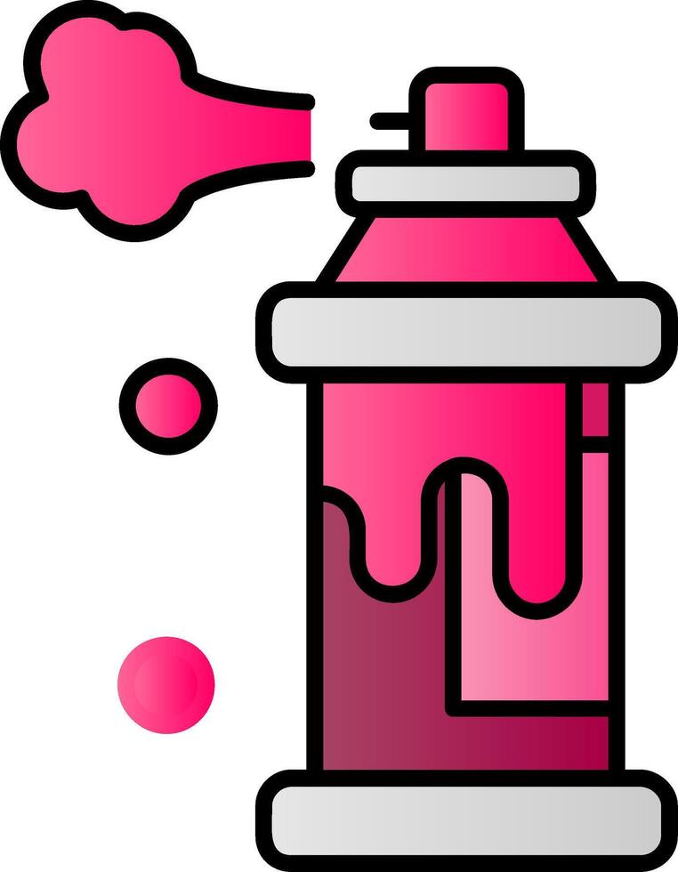 Spray Filled Gradient Icon vector