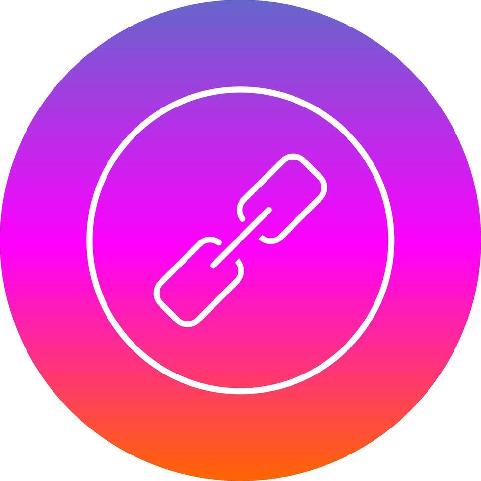 Link Line Gradient Circle Icon vector