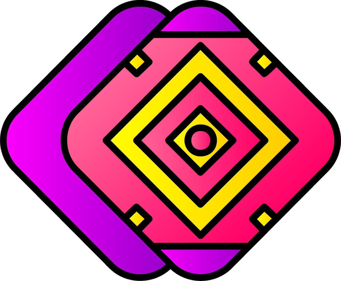 Kerchief Filled Gradient Icon vector