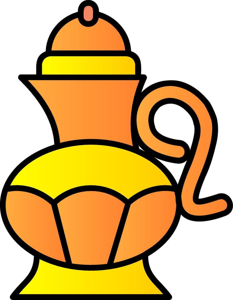 Tea pot Filled Gradient Icon vector