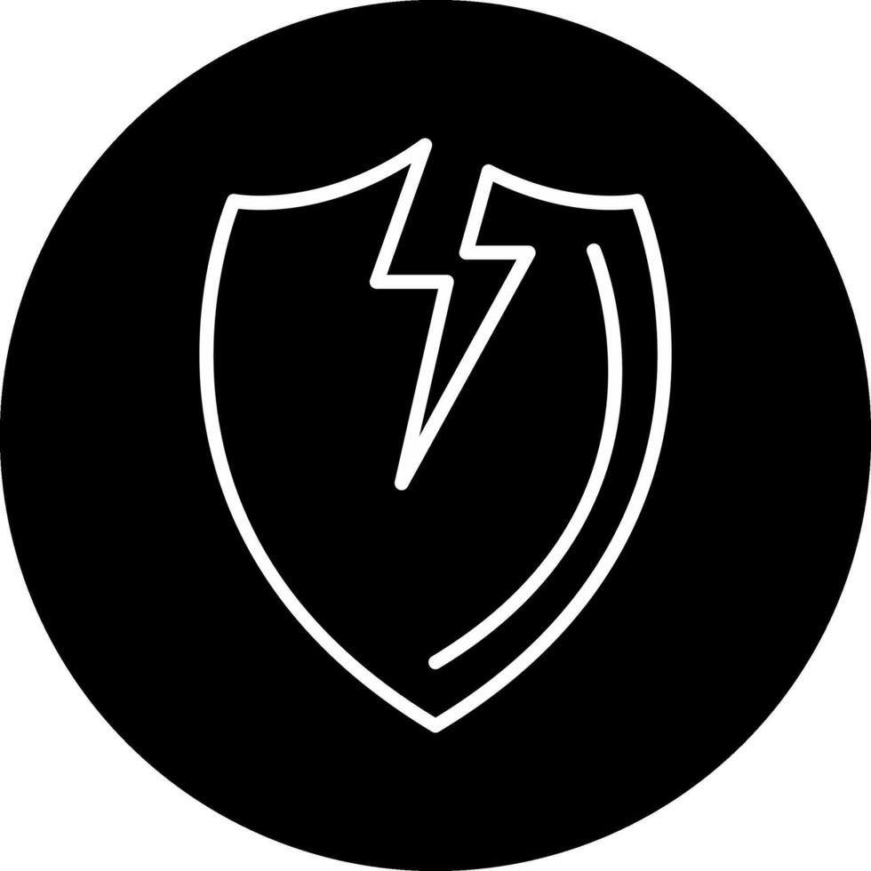 Broken Shield Vector Icon