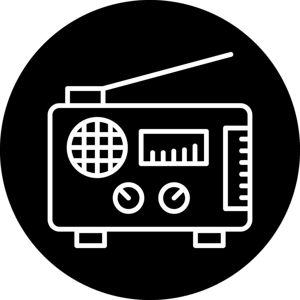 icono de vector de radio