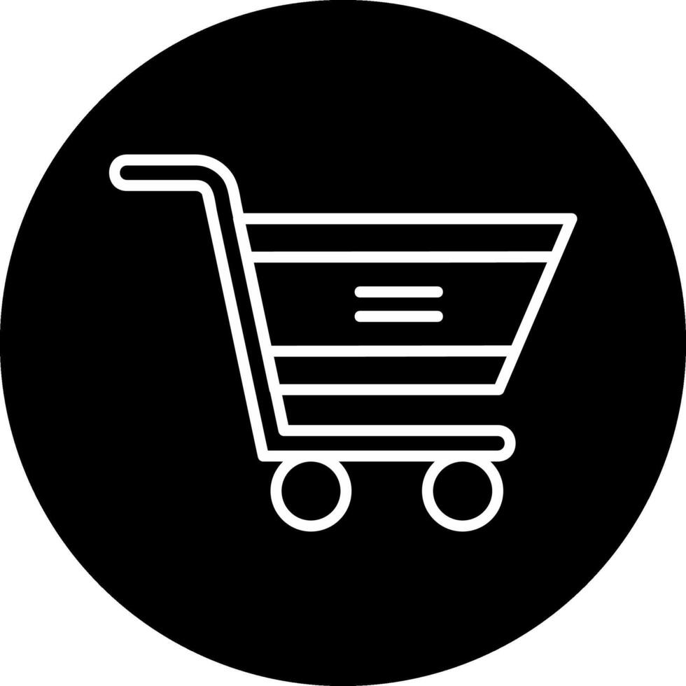 icono de vector de carrito de compras