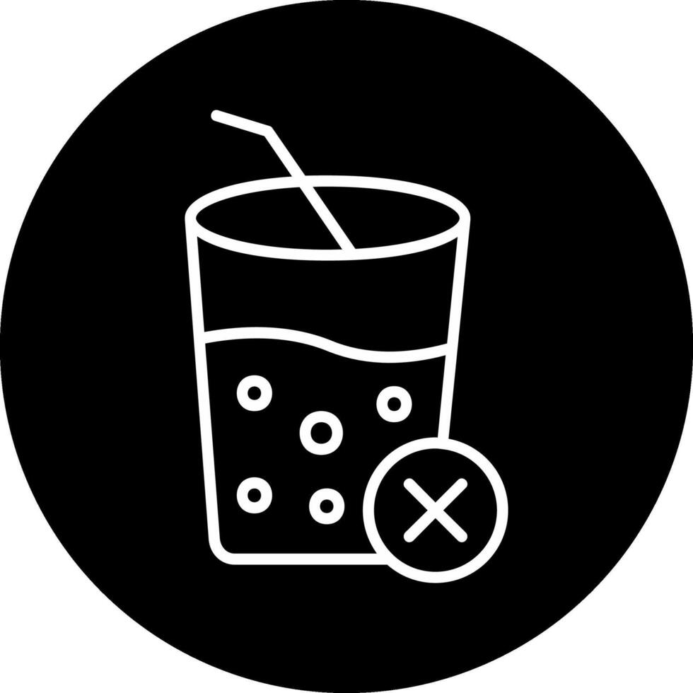 No jugos vector icono