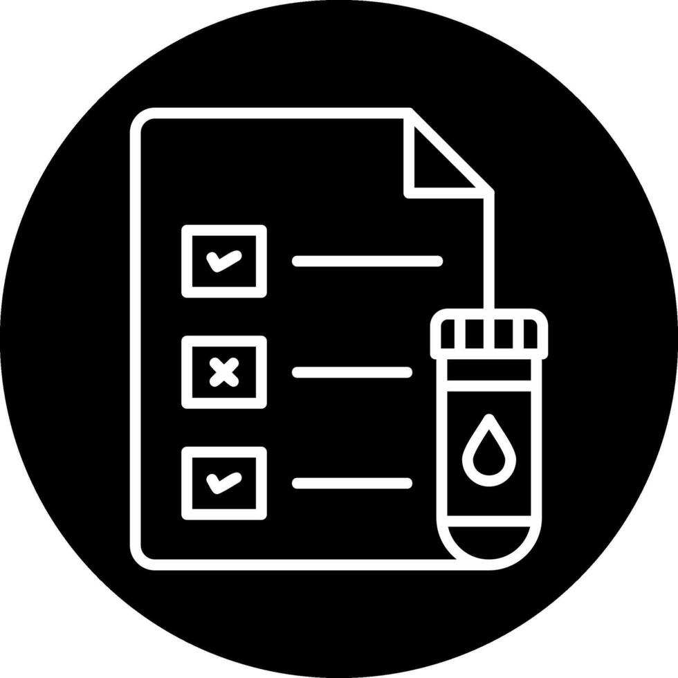 Medical Test Report Vector Icon