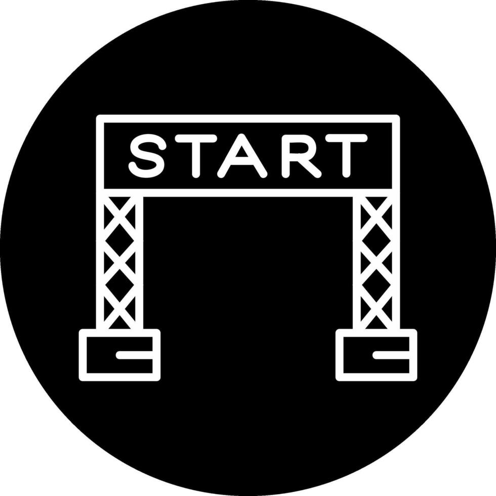 Start Line Vector Icon