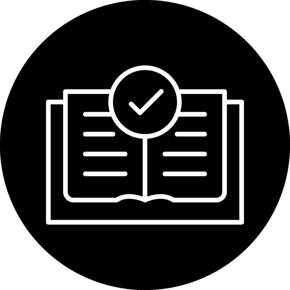 icono de vector de libro abierto