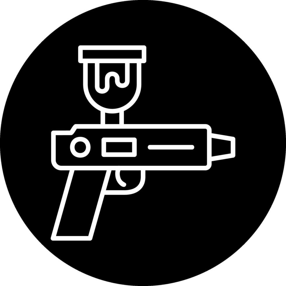 rociar pistola vector icono