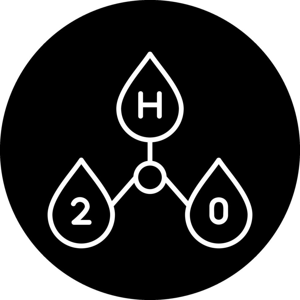 H2o Vector Icon