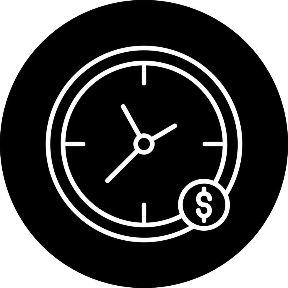 el tiempo es dinero vector icono