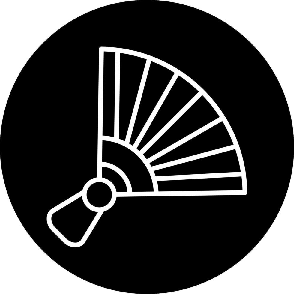 Chinese hand fan Vector Icon