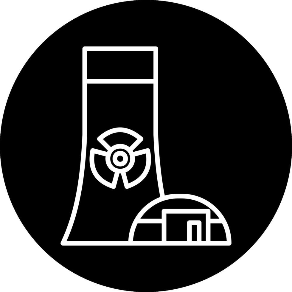 nuclear poder vector icono