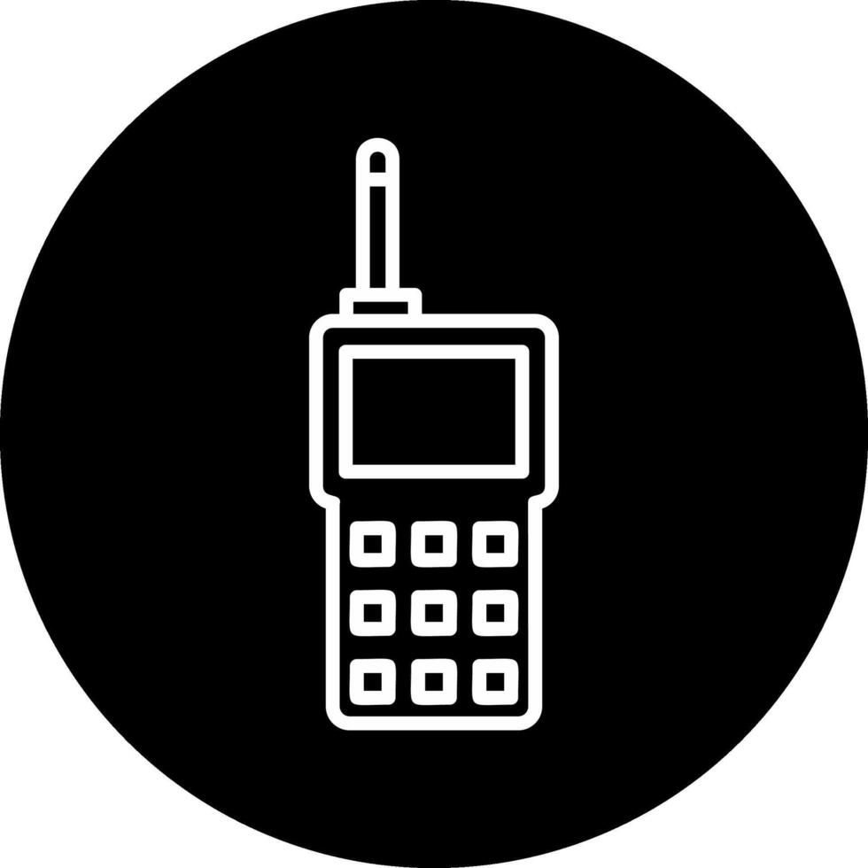 icono de vector de walkie-talkie