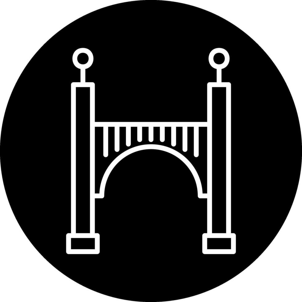 icono de vector de puente