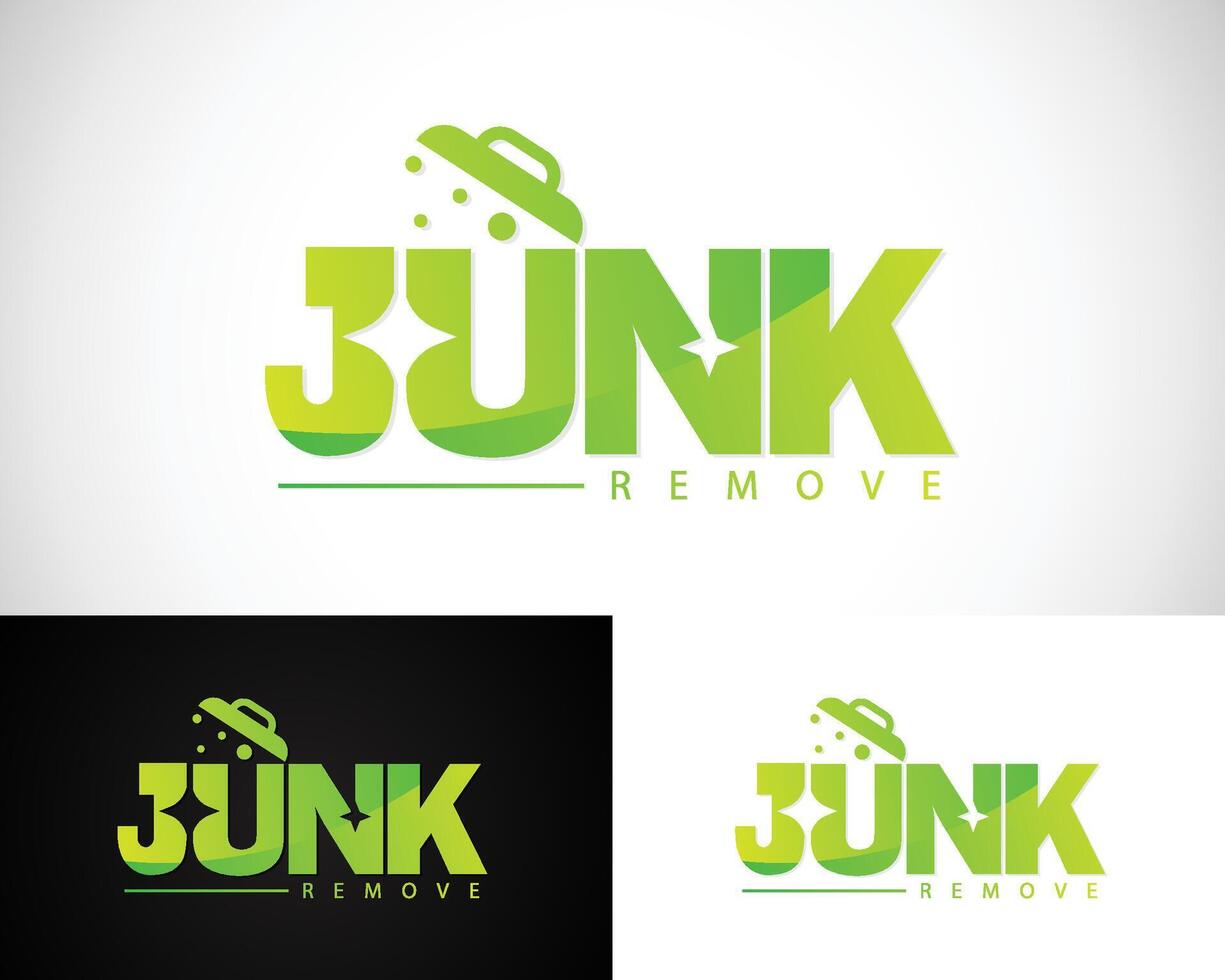 junk remove logo creative design concept modern vector