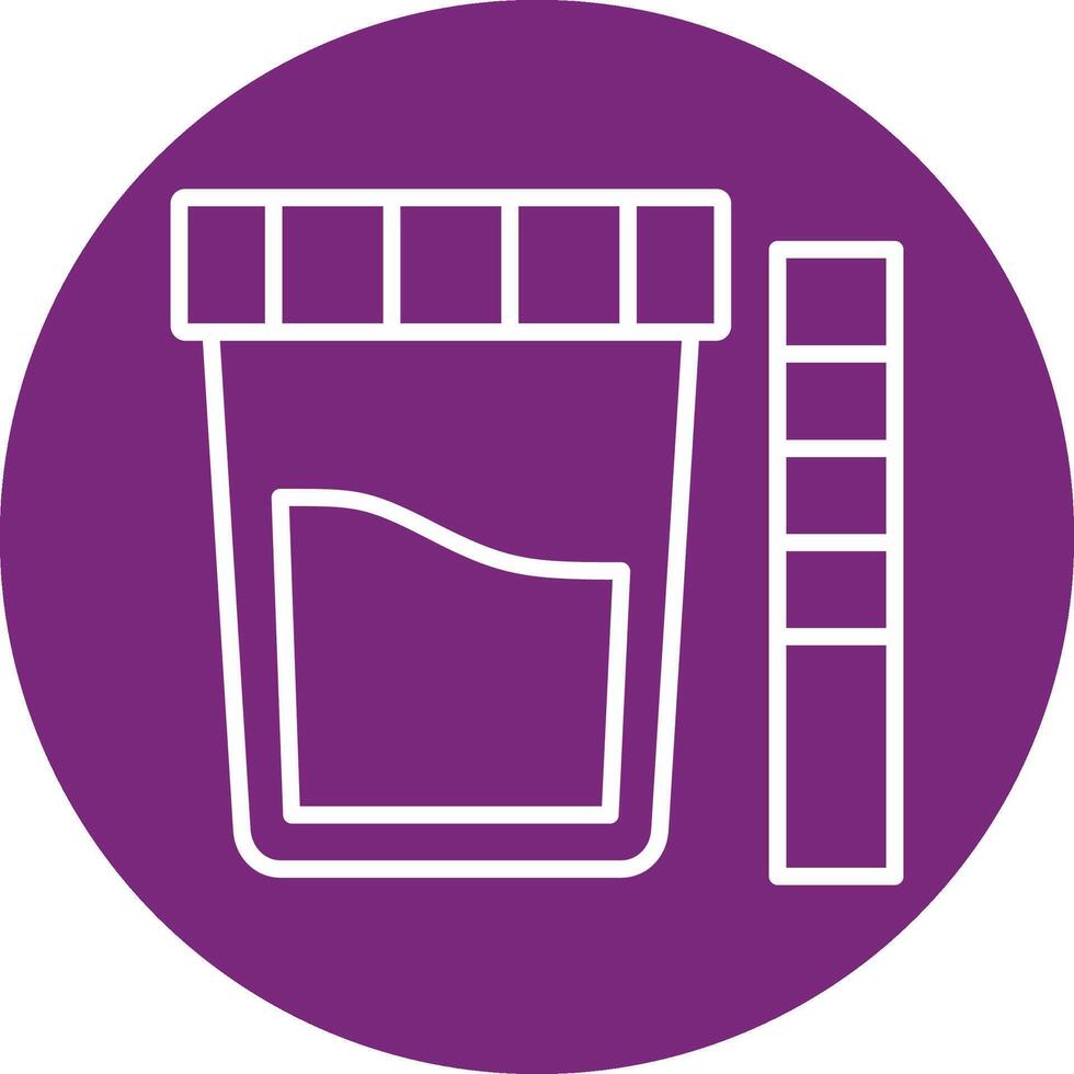 Urine Test Vector Icon