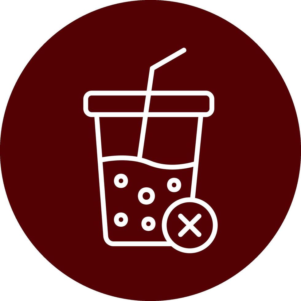 No Soft Drink Vector Icon