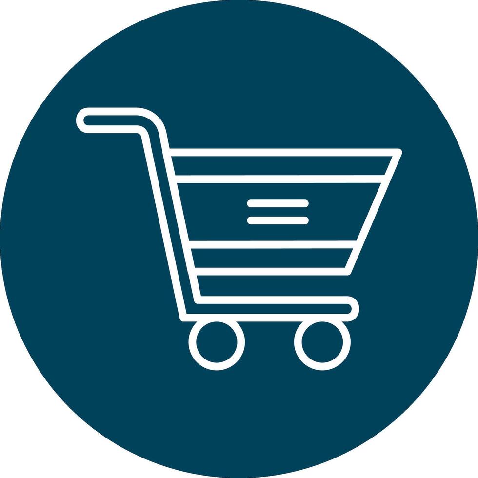 icono de vector de carrito de compras