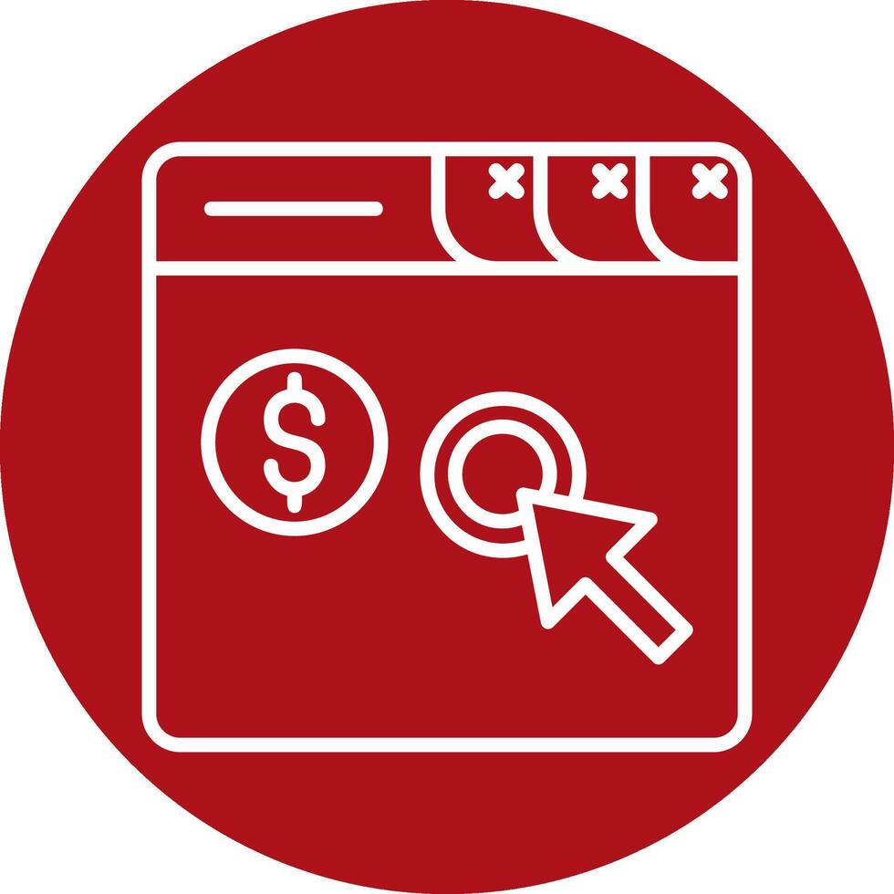 Pay Per Click Vector Icon