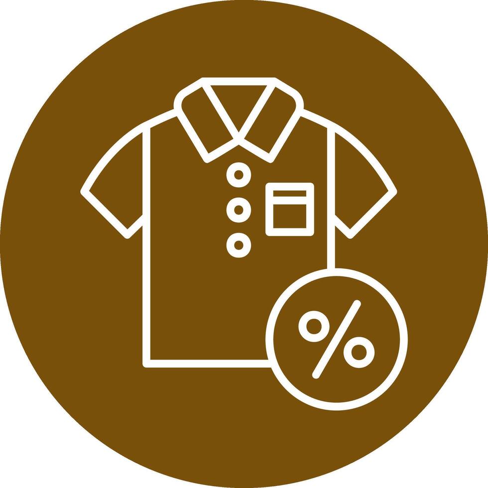 Discounted Tshirt Vector Icon