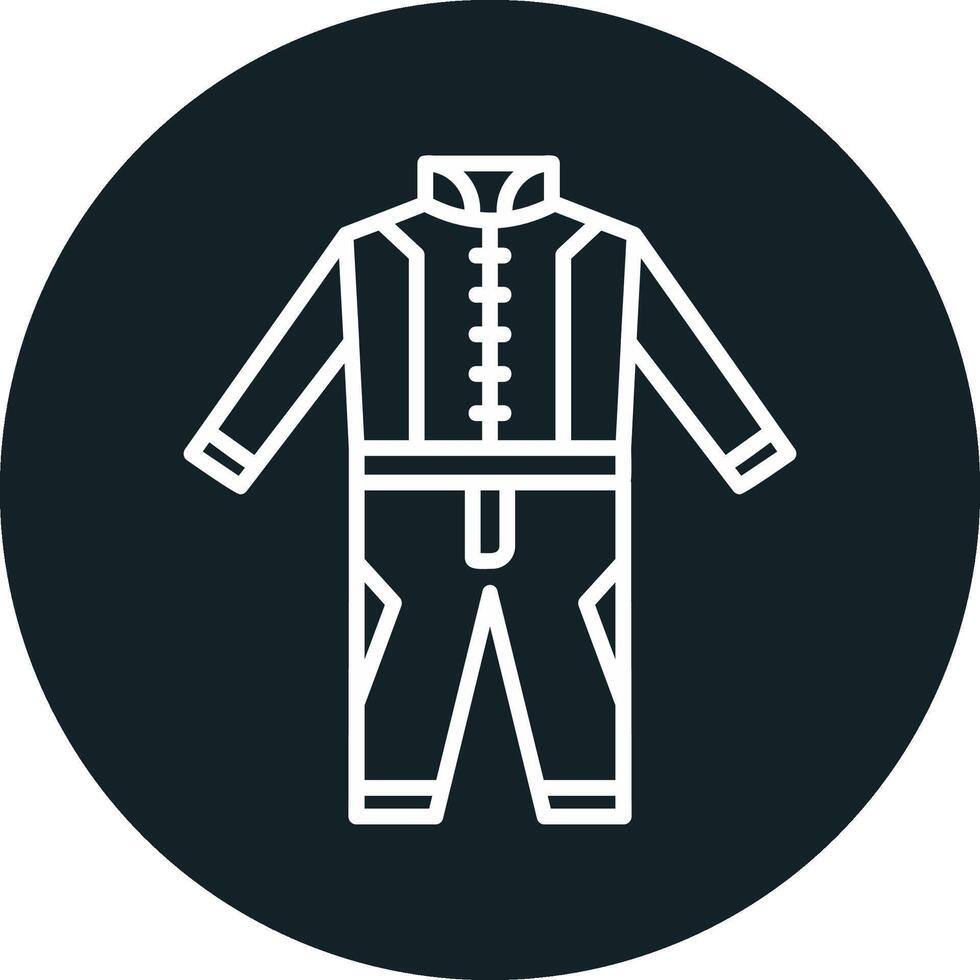 Race Suit Vector Icon